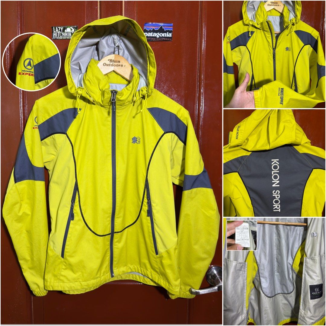 Kolon sport windstopper jacket (Category: Coats, Jackets and Outerwear) located in Pagadian. Submitted by shan_outdoors (Listing ID 1465085281, Image 1). Description: Kolon sport windstopper jacket As new, Excellent condition water resistance good for light rain detachable hood 19 Width 23.5 Lenght Medium .