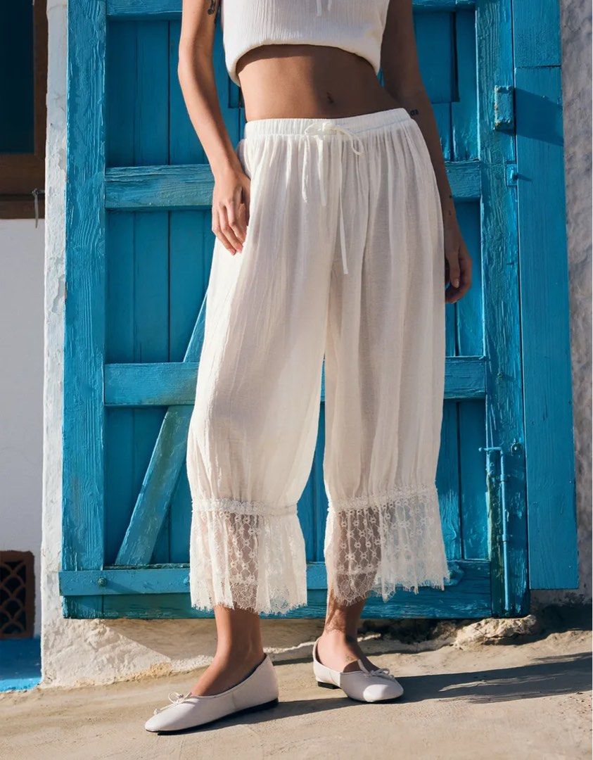 Lace Patchwork Pants (Category: Other Bottoms) located in Taguig. Submitted by shoppiaholic (Listing ID 1465078012, Image 1). Description: .