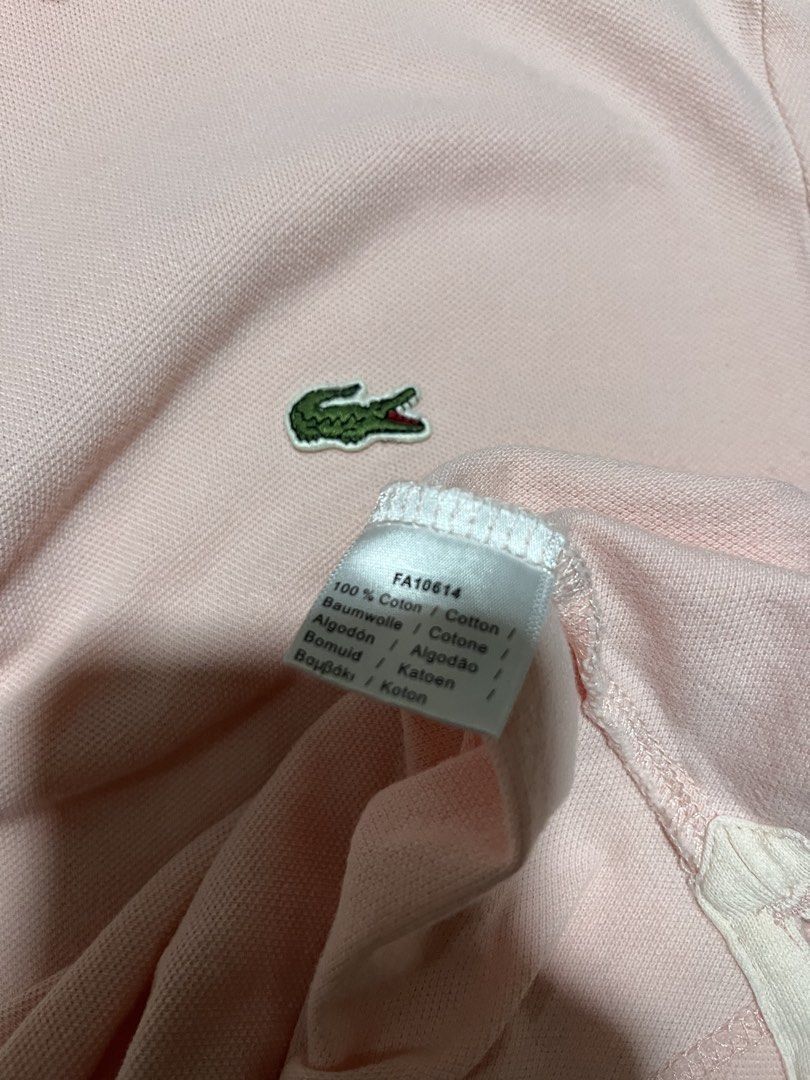 LACOSTE (Category: Tshirts & Polo Shirts ) located in San Francisco. Submitted by dckim_19 (Listing ID 1464999208, Image 3). Description: Authentic 💯 Size 4 medium slim fit Measurement: 19.5" width 29" length Condition: excellent Color rate: 9.8/10 No issue.
