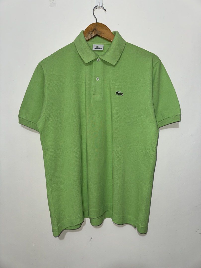 Lacoste Polo Shirt (Category: Tshirts & Polo Shirts ) located in Bacolod City. Submitted by thriftppy_ (Listing ID 1464991831, Image 2). Description: LACOSTE APPLE GREEN Size: 4 Width: 22 Length: 27 Color rate: 9.8/10 Condition: Excellent near new Issue: None DM for sure buyers 📥 Mode of payment:GCASH, BANK TRANSFER Unli vouch and vc for safety transaction. 📌Color may vary due to lighting📸 📦 Shipping via JNT EXPRESS🚚 📍Location: Bacolod City