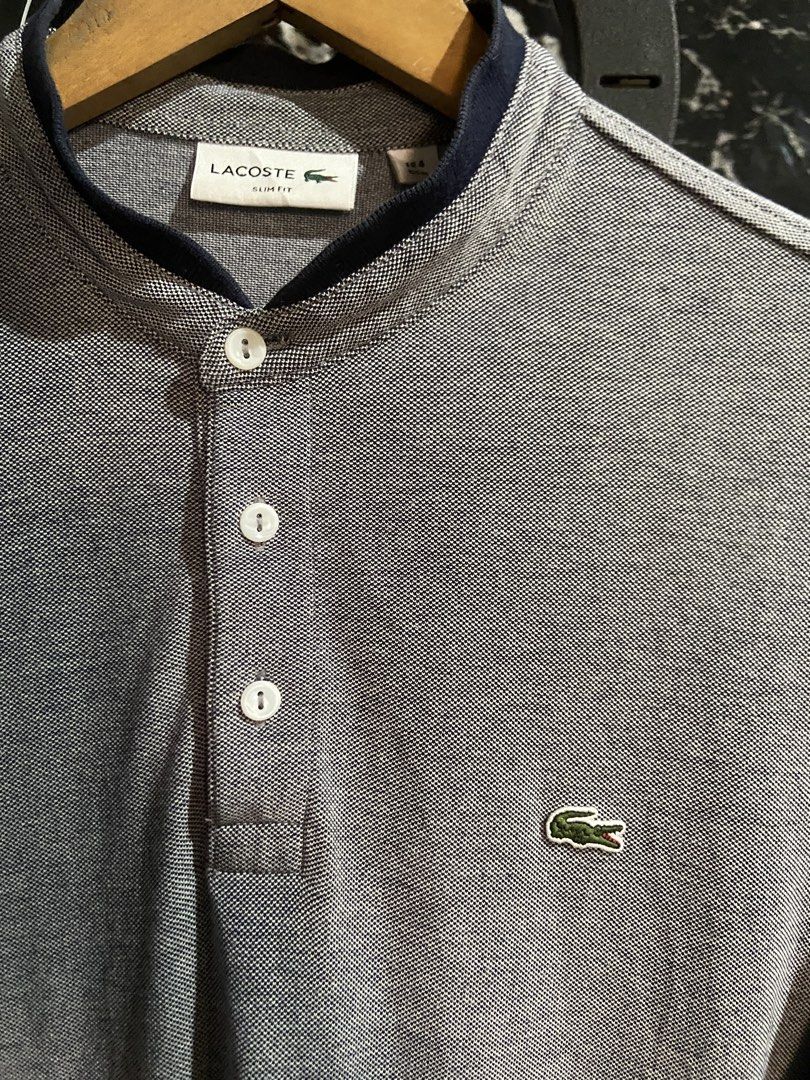LACOSTE CHINESE COLLAR (Category: Tshirts & Polo Shirts ) located in Hinigaran. Submitted by formalwear.ph (Listing ID 1464988283, Image 3). Description: •(LACOSTE CHINESE COLLAR)• •Like new Condition •Size- M to L •Dimes- 20 by 28 •Cr - 9.8/10 •Flaws- NONE •Color may vary due to lightings •Washed and ready to wear✅ •Very Presentable to weaR PHP 📥+ sf Affordable ✅ NOTE : If interested kindly message me directly bcause my account is underlimit fo