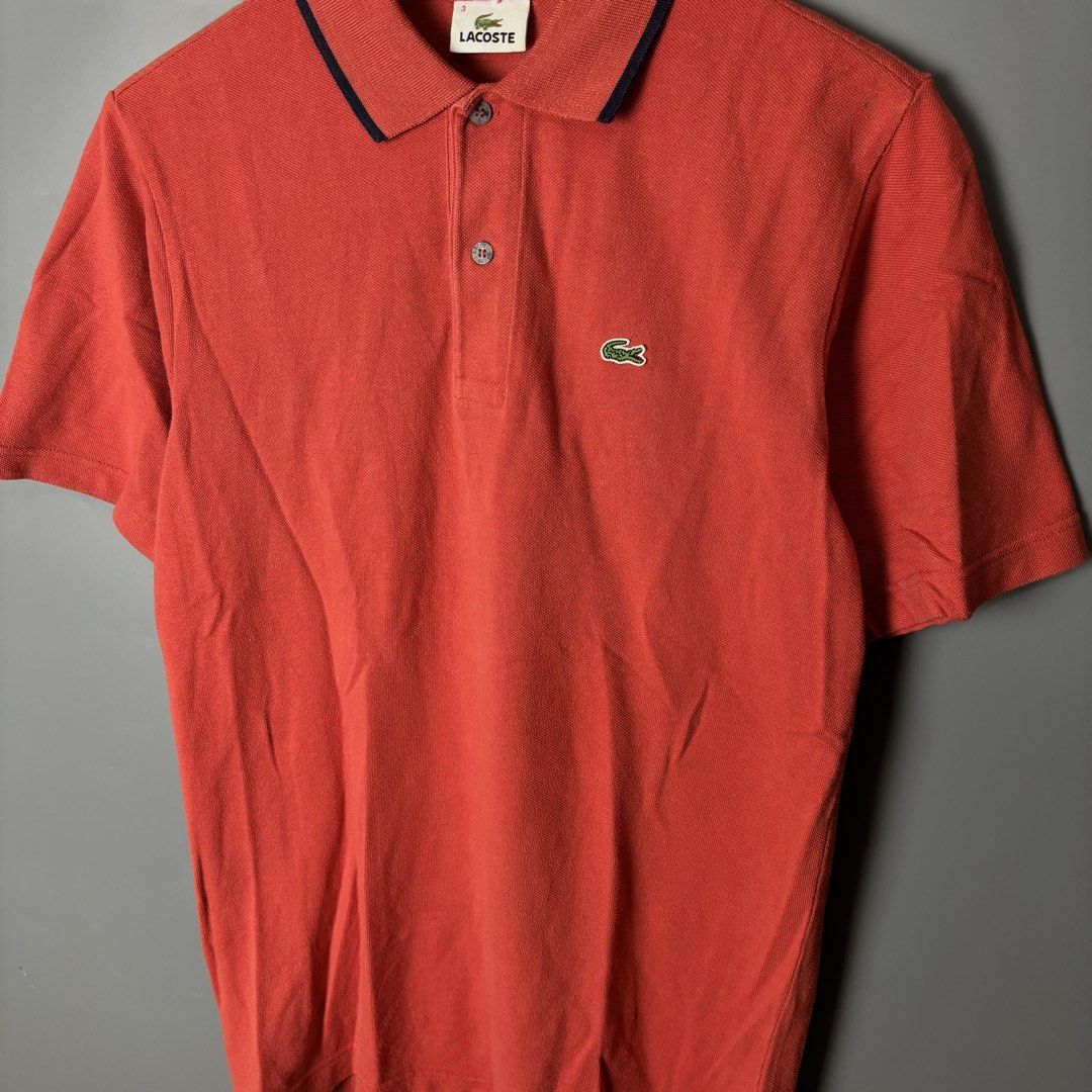 Lacoste Polo Shirt (Category: Tshirts & Polo Shirts ) located in Dagupan City. Submitted by thrifted_by.pilott (Listing ID 1464987651, Image 2). Description: Size/Dimes: Length 28 Width 19 Issue: None Very Good Condition Complete tags Color may very due to lighting Color Rate: 10/10 Price: ₱ 1299 + sf sustainable, stylish, and budget-friendly! DM for more pics or questions. .