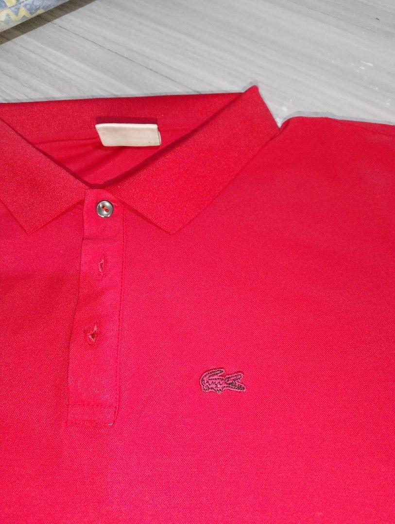 Lacoste Red (Category: Tshirts & Polo Shirts ) located in Manila. Submitted by thrifttomanila25 (Listing ID 1465002316, Image 2). Description: Lacoste Red Size 5.