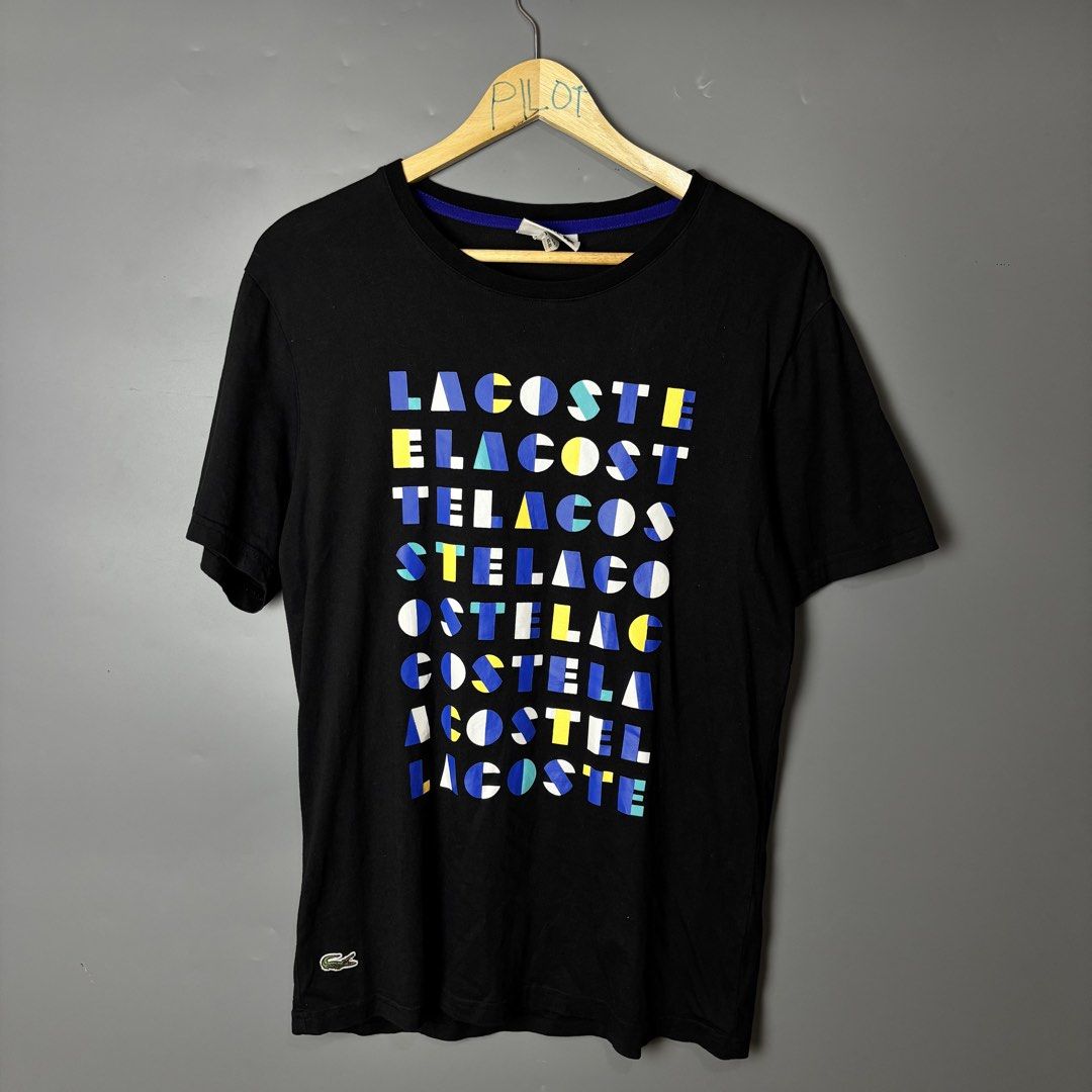 Lacoste Shirt (Black) (Category: Tshirts & Polo Shirts ) located in Dagupan City. Submitted by thrifted_by.pilott (Listing ID 1464991697, Image 1). Description: Size/Dimes: Length 28 Width 19 Issue: None Very Good Condition Complete tags Color may very due to lighting Color Rate: 10/10 Price: ₱ 999 + sf sustainable, stylish, and budget-friendly! DM for more pics or questions..