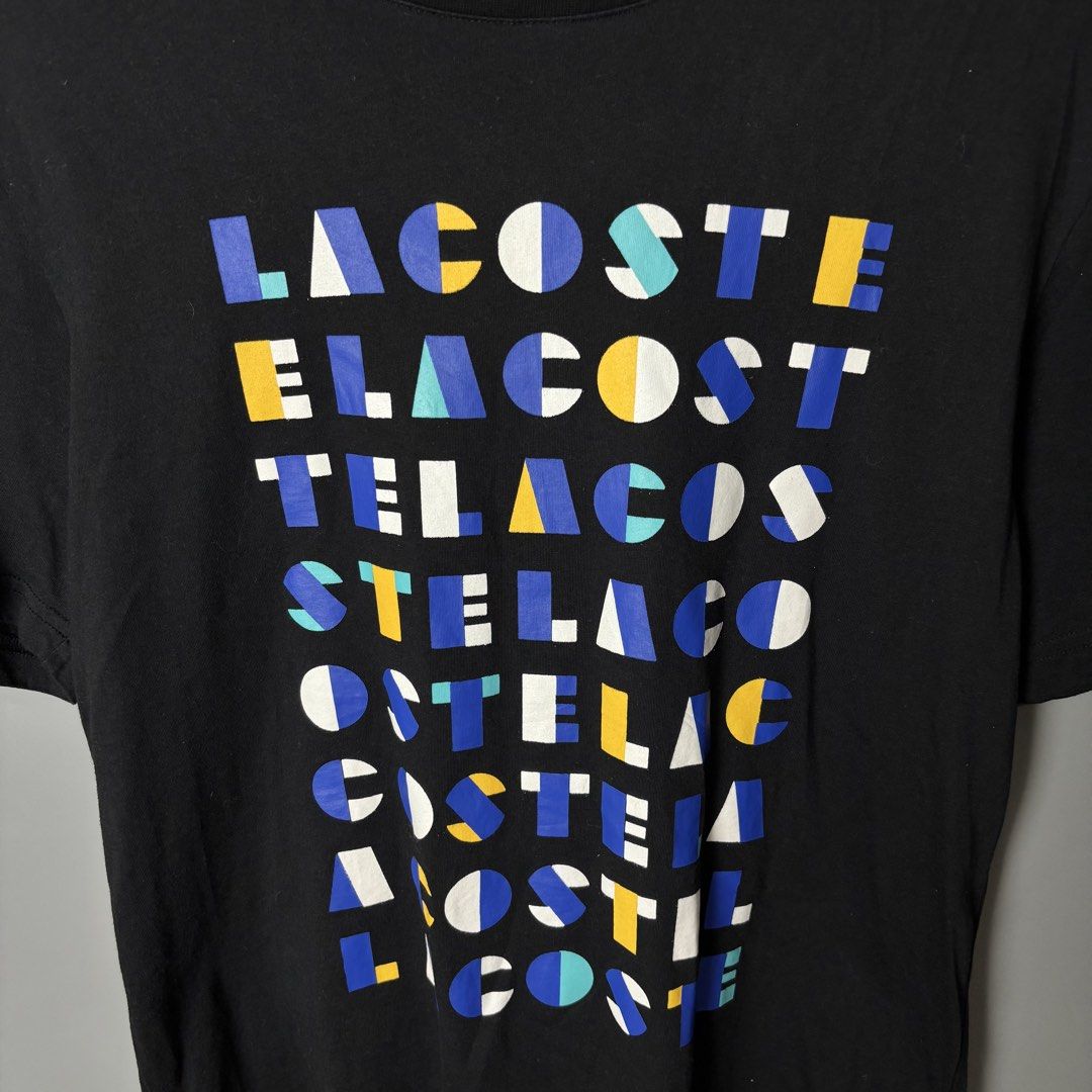 Lacoste Shirt (Black) (Category: Tshirts & Polo Shirts ) located in Dagupan City. Submitted by thrifted_by.pilott (Listing ID 1464991697, Image 3). Description: Size/Dimes: Length 28 Width 19 Issue: None Very Good Condition Complete tags Color may very due to lighting Color Rate: 10/10 Price: ₱ 999 + sf sustainable, stylish, and budget-friendly! DM for more pics or questions..