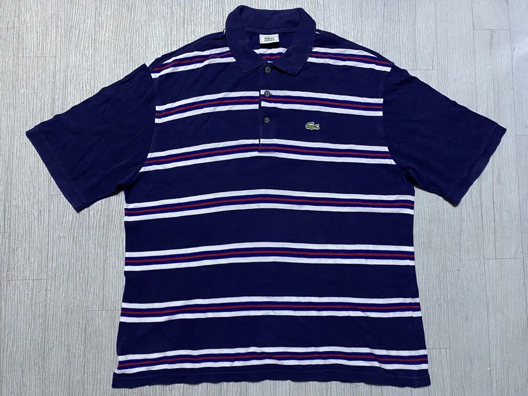 Lacoste stripes (Category: Formal Shirts) located in Pasig City. Submitted by terrencec34805 (Listing ID 1465130012, Image 1). Description: Lacoste stripes In very good condition Size:7 XL Width:24 Length:29.