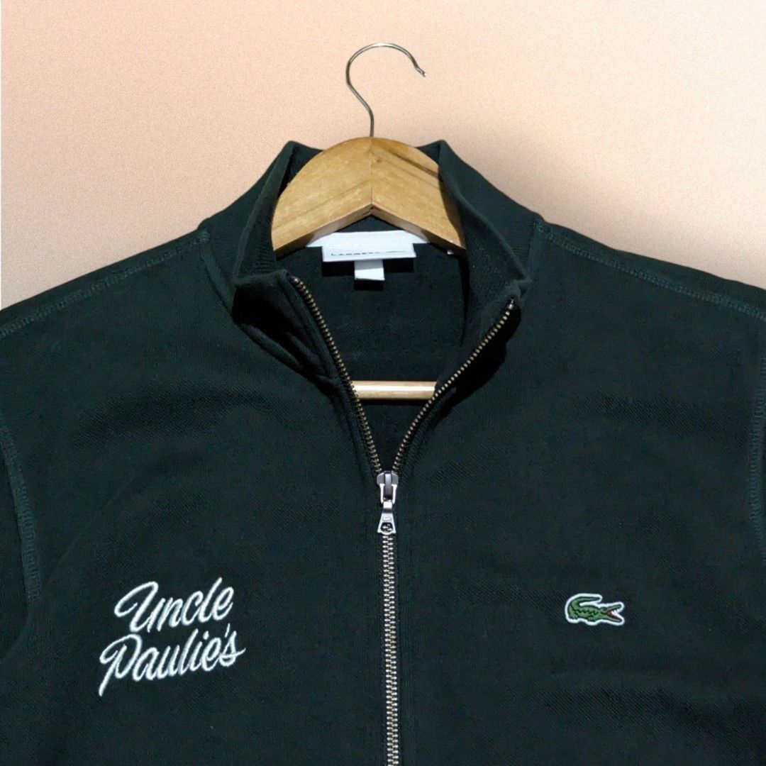 Lacoste x Uncle Paulie's Jacket (Category: Coats, Jackets and Outerwear) located in San Juan City. Submitted by 4keeps.mnl (Listing ID 1464280829, Image 2). Description: AUTHENTIC ✅ ORIGINAL Rare ‼️ Condition: 9.5/10 Medium 21x27 Issue: NONE.