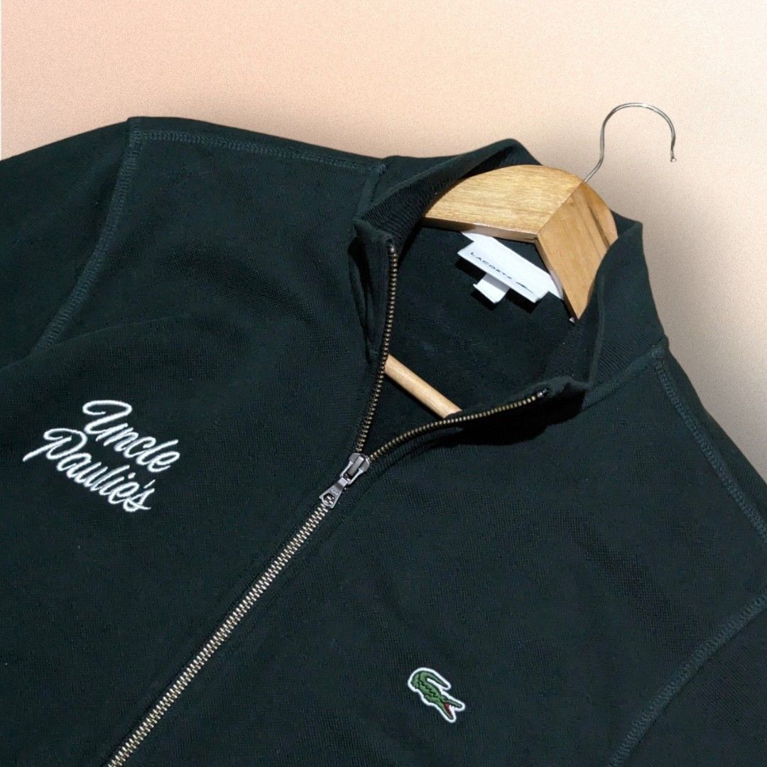 Lacoste x Uncle Paulie's Jacket (Category: Coats, Jackets and Outerwear) located in San Juan City. Submitted by 4keeps.mnl (Listing ID 1464280829, Image 3). Description: AUTHENTIC ✅ ORIGINAL Rare ‼️ Condition: 9.5/10 Medium 21x27 Issue: NONE.