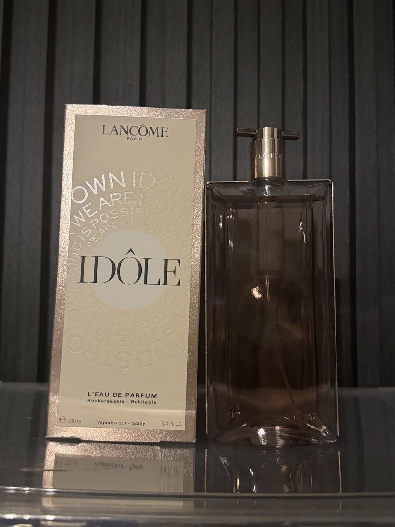 Lancôme Idôle 100mL EDP (Category: Fragrance & Deodorants) located in Rizal. Submitted by maccluxfinds (Listing ID 1465063018, Image 1). Description: Lancôme Idôle 100mL EDP With box, brand new, unsprayed Guaranteed authentic or your money back! MOP: BPI/BDO Delivery fee c/o buyer.
