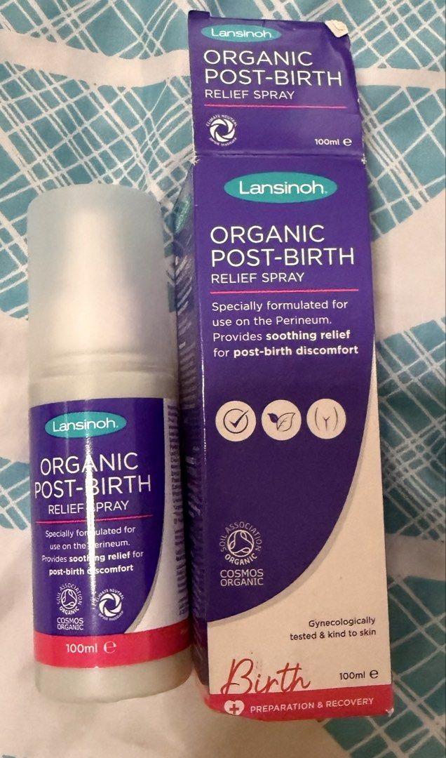 lansinoh organic post birth relief spray (Category: Sanitary Hygiene) located in Quezon City. Submitted by viago (Listing ID 1465060042, Image 1). Description: lansinoh organic post birth relief spray 100ml brand new .
