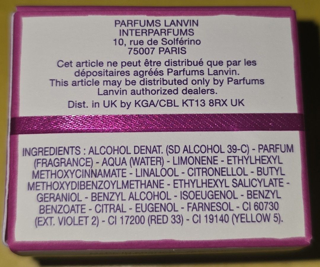 Lanvin Marry Me (Category: Fragrance & Deodorants) located in Manila. Submitted by badtzmimi (Listing ID 1465135952, Image 3). Description: authentic mini perfume [from South Korea].
