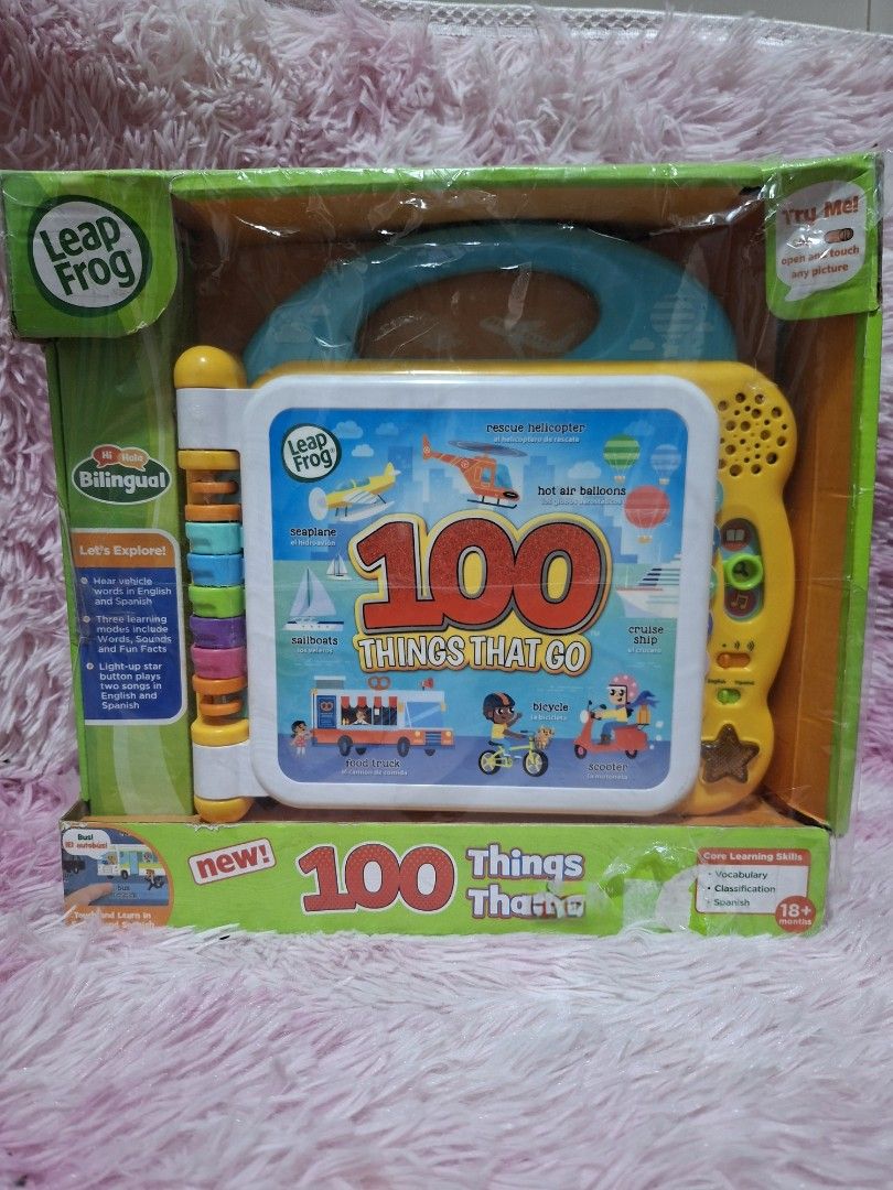 LEAPFROG 100 THINGS BOOK (MALLPULLOUT) (Category: Educational & Learning Toys) located in Caloocan City. Submitted by little_cleison_shop (Listing ID 1464990382, Image 1). Description: 🧸 MALL PULLOUT TOYS ​Available na ang mga brand-new branded toys sa presyong abot-kaya! Makatipid ng 50% hanggang 80% kumpara sa presyo sa mall. ​📌 Product Details & Reminders ​Condition: Lahat ng items ay 100% Brand New. ​Expectation Setting: Dahil ito ay mall p