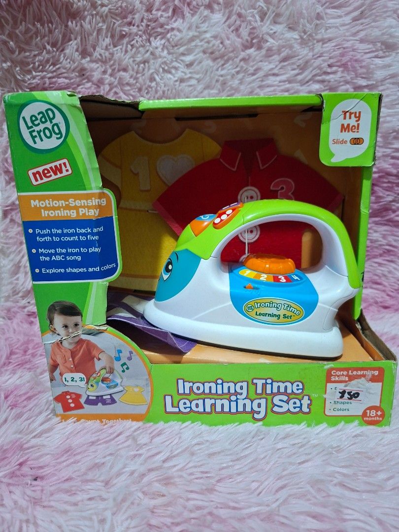 LEAPFROG IRON TIME LEARNING SET (MALLPULLOUT) (Category: Educational & Learning Toys) located in Caloocan City. Submitted by little_cleison_shop (Listing ID 1464991280, Image 1). Description: 🧸 MALL PULLOUT TOYS ​Available na ang mga brand-new branded toys sa presyong abot-kaya! Makatipid ng 50% hanggang 80% kumpara sa presyo sa mall. ​📌 Product Details & Reminders ​Condition: Lahat ng items ay 100% Brand New. ​Expectation Setting: Dahil ito ay