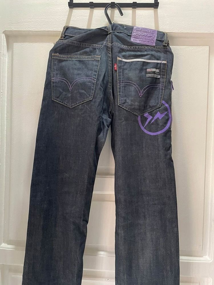 Levi's 505 Disco Fenom x Fragment Design (Category: Coats, Jackets and Outerwear) located in Paranaque City. Submitted by juan_luma (Listing ID 1465030186, Image 3). Description: Fenom x Fragment Design collaboration From Japan 2006 It don't fit now size 28 Selling as is Inspect before buying No claim of authenticity No returns Selling for P3.5k only.