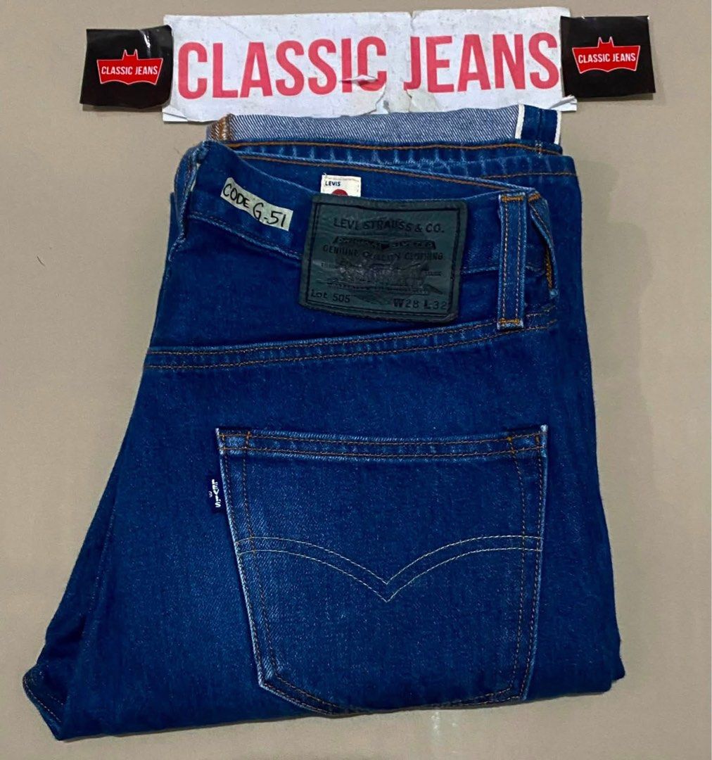 levis 505 selvedge (Category: Jeans) located in Taguig. Submitted by cjphvip (Listing ID 1465139810, Image 1). Description: MINE CODE G51 ₱2800 FREE SF📌 LEVIS 505 JAPAN FABRIC🇯🇵 bewang 28 to 29 haba 42 hem 7.5 9.5/10 condition ready to wear japan facric🇯🇵 made in china🇨🇳 MINE CODE G51 ₱2800 FREE SF📌.