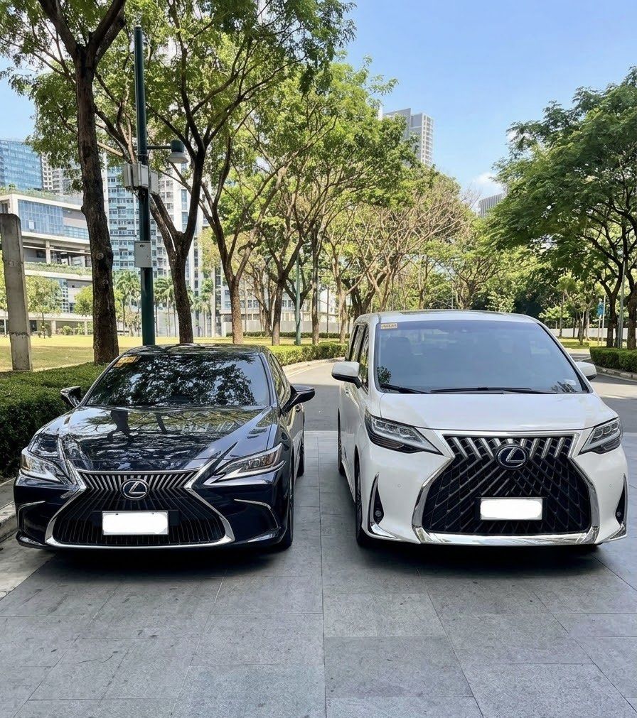Lexus ES 300h and LM350 Bundle Auto (Category: Used Cars) located in Manila. Submitted by luxeelife (Listing ID 1465137657, Image 1). Description: TAKE BOTH FOR 7,000,000 PHP 2024 HYBRID LEXUS ES300h only 12k+ mileage no issues always maintained and 2021 LEXUS LM350 4 SEATERS 40K+ mileage only ALL SERVICE DONE AT 4S DEALERSHIP NO ISSUES LADY OWNER READY FOR TRANSFER.