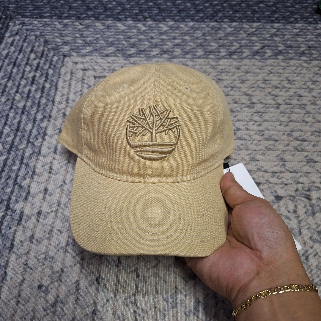 Light Brown big logo unstructured bucklestrap dad cap/hat by Timberland (Category: Caps & Hats) located in Balagtas. Submitted by capncaps09 (Listing ID 1464999803, Image 2). Description: Light Brown big logo unstructured bucklestrap dad cap/hat by Timberland organic cotton brand new legit 100% 550.