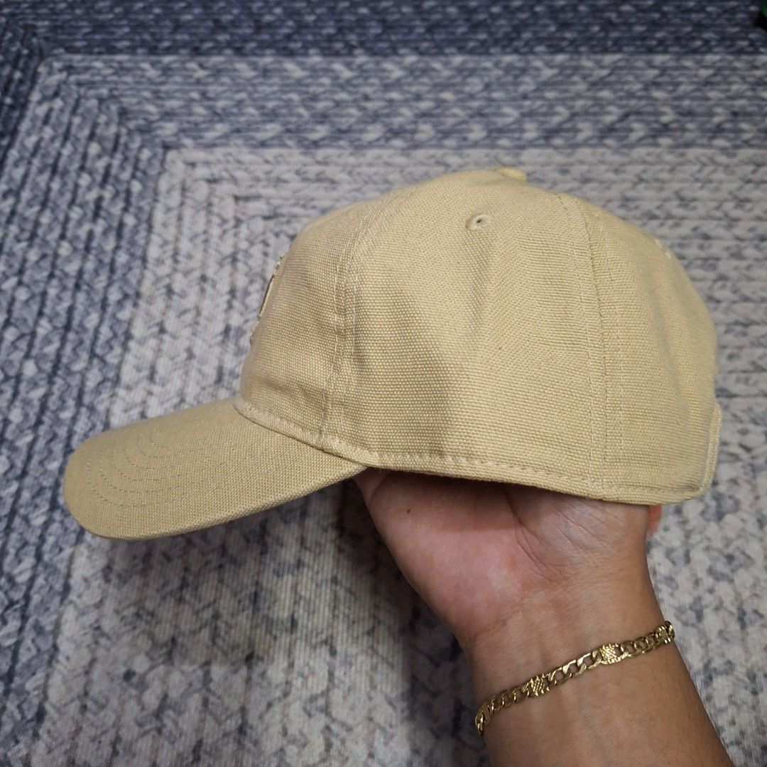 Light Brown big logo unstructured bucklestrap dad cap/hat by Timberland (Category: Caps & Hats) located in Balagtas. Submitted by capncaps09 (Listing ID 1464999803, Image 3). Description: Light Brown big logo unstructured bucklestrap dad cap/hat by Timberland organic cotton brand new legit 100% 550.