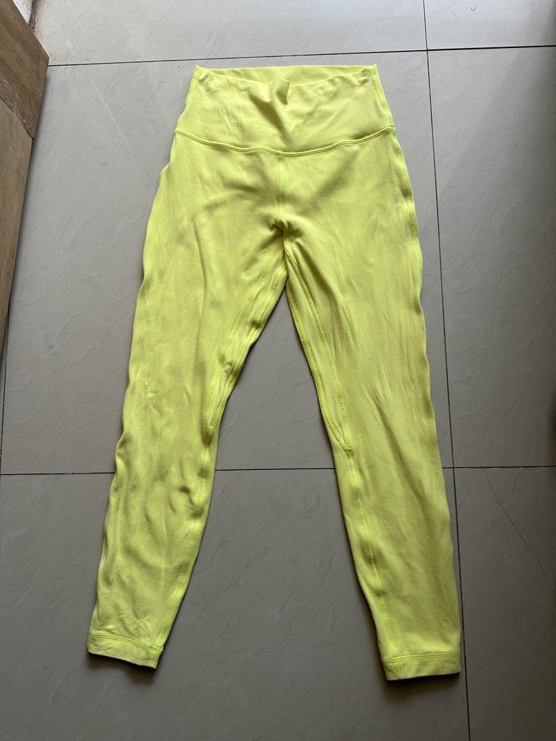 Lululemon Align pants (Category: Activewear) located in Rosales. Submitted by dariang22 (Listing ID 1464987461, Image 2). Description: - Brand: Lululemon - Size: Medium (M) - Rise: High-rise waistband with signature logo at the back - Material: Super buttery soft, highly stretchable fabric - Condition: Minor wear and minimal stain need wash - Ideal for: Gym sessions, workouts, or everyday lounging.