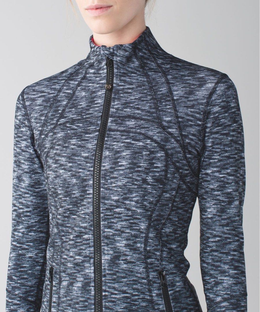 Lululemon Define Jacket Dramatic Static (Category: Coats, Jackets and Outerwear) located in Bacoor. Submitted by ItsShoeGood (Listing ID 1465012916, Image 2). Description: Size 4 on tag Excellet-pristine condition No flaws.