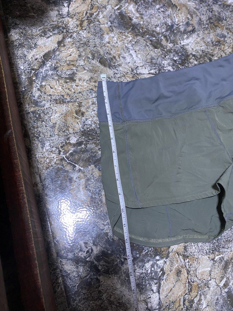 Lululemon Running short (Category: Shorts) located in Iloilo. Submitted by prelovedfindsilo (Listing ID 1465089045, Image 3). Description: Lululemon running short for women Size 27-28 Length 12inch Good condition Need wash lang fresh from bale Location iloilo city .