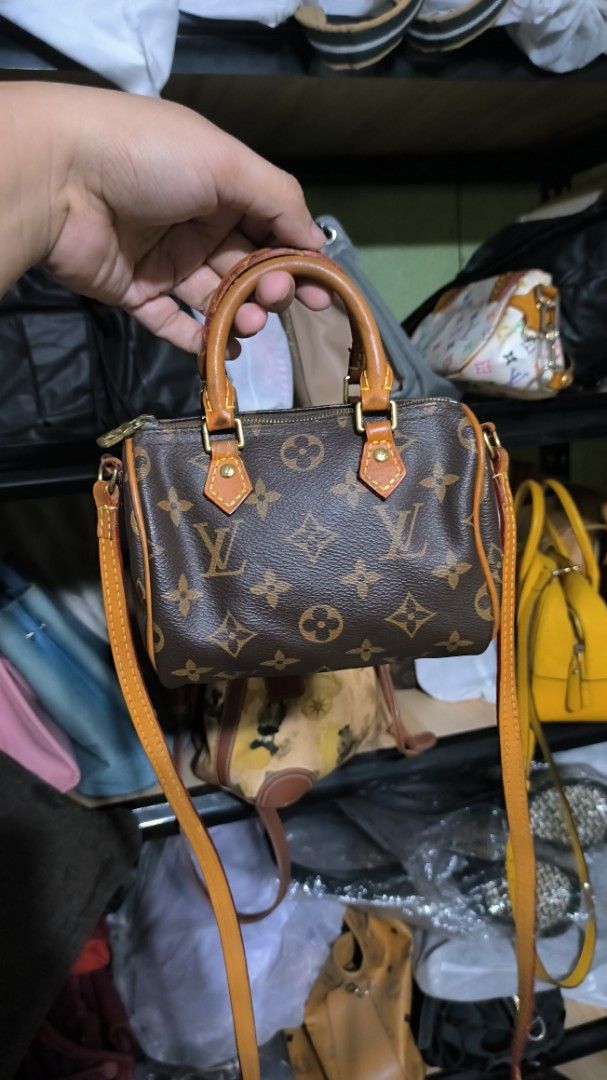 LV Nano Sling Bag (Category: Cross-body Bags) located in Quezon City. Submitted by 88bagelya_ni_rhen88 (Listing ID 1464991930, Image 1). Description: preloved from Japan 🇯🇵 coded .