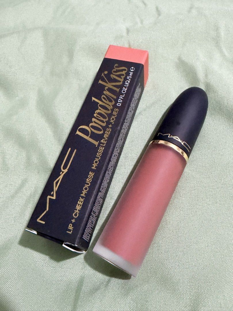 MAC Powderkiss in Warm Hug (Category: Makeup) located in Marikina City. Submitted by meandmyprelovedstuff (Listing ID 1465119734, Image 1). Description: Brand new Swatched once RFS: Doesn’t complement with my skin tone .