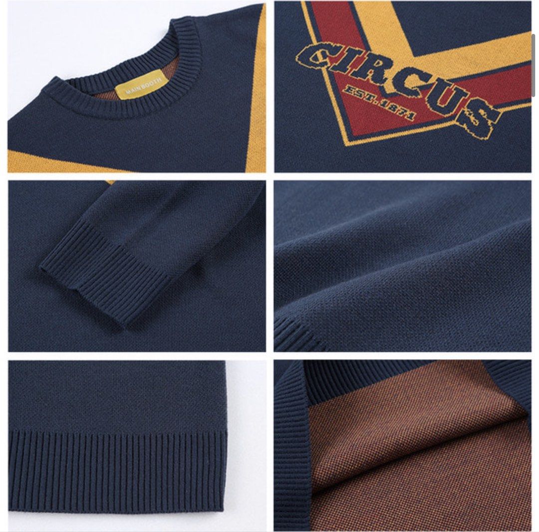 Mainbooth Retro Sweater (Category: Coats, Jackets and Outerwear) located in Zamboanga. Submitted by rustic.rev (Listing ID 1465167327, Image 3). Description: Mainbooth Retro Sweater Like new condition Best fit L Actual Measurements: Pit to pit: 23” Length: 28.5” Shoulders: 22.5” Sleeves length: 24.5”.