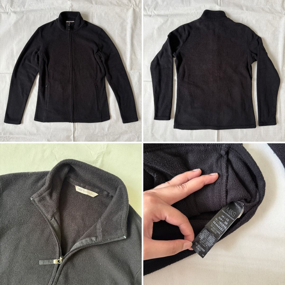 Marks&Spencer Black Fleece Jacket (Category: Coats, Jackets and Outerwear) located in Caloocan City. Submitted by leejends (Listing ID 1465029874, Image 1). Description: My grandma gave this to me I never used it tho, not sure if she did Can be used for winter and cold weather.