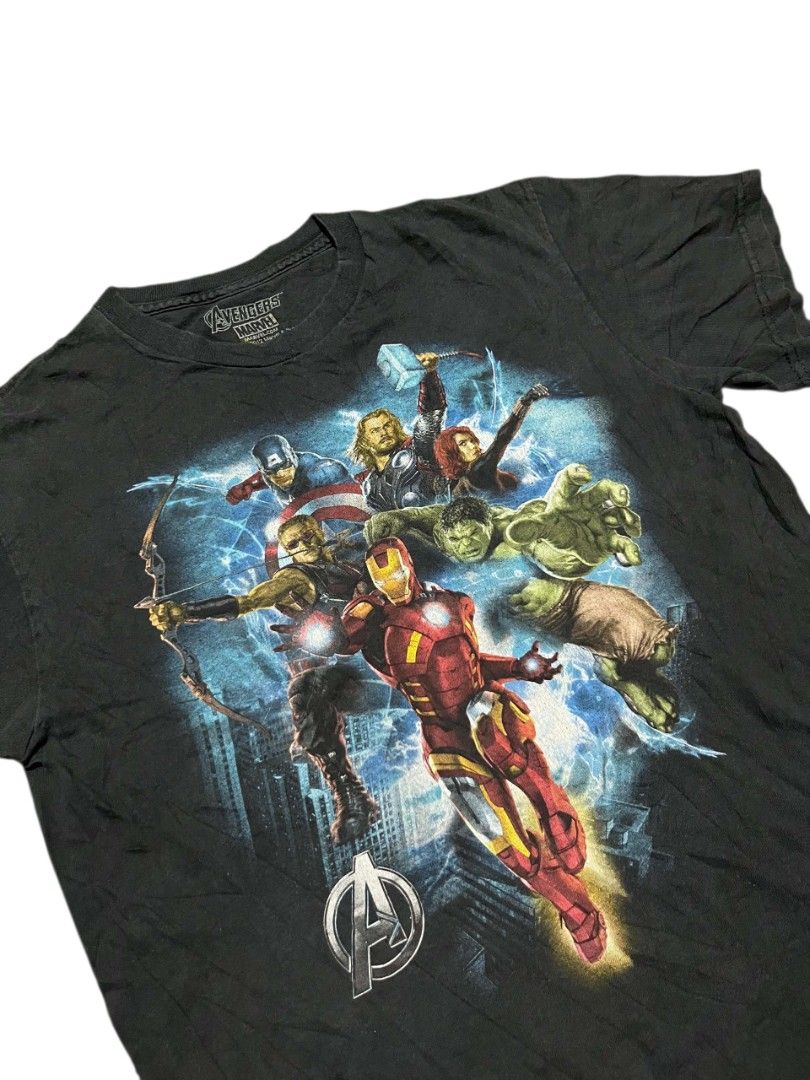 Marvel Avengers (Category: Tshirts & Polo Shirts ) located in Bacolod City. Submitted by squarer00ts (Listing ID 1465061918, Image 2). Description: Marvel Avengers •Size on tag: Medium •Dimension: Width 19.5 × Length 26.5 •Issue: Sign of usage •Need wash.