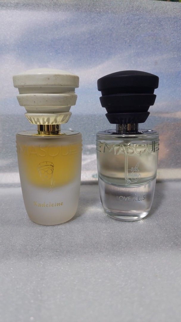 Masque Milano Madeleine & Love Kills Perfume Bundle (Category: Fragrance & Deodorants) located in Paranaque City. Submitted by justcody (Listing ID 1465065088, Image 2). Description: - Authentic Masque Milano Love Kills Eau de Parfum - Notes: Rose Absolute Turkish LMR, Patchouli Oil, Geranium Oil, Egyptian Rose, Ambrette Seed, Love Accord, Rose Oxide - Interpreted by Caroline Dumur - Size: 35 ml / 1.18 fl.oz - Comes with original packaging - Auth