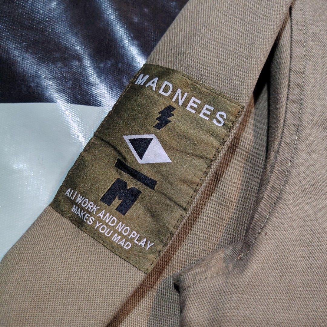 MDNS KHAKI BOMBER JACKET (Category: Coats, Jackets and Outerwear) located in Leyte. Submitted by thrift_by_nblza (Listing ID 1465109452, Image 2). Description: MDNS Khaki Zip Bomber Jacket 🤎🩶🖤 Size: XXXL Dimension: 24 x 29 No issue 10/10 Color and Condition 💯 P1,499 🛒💸 Loc: Ormoc City Leyte Courier: JNT Mop: Gcash / GoTyme Bank.