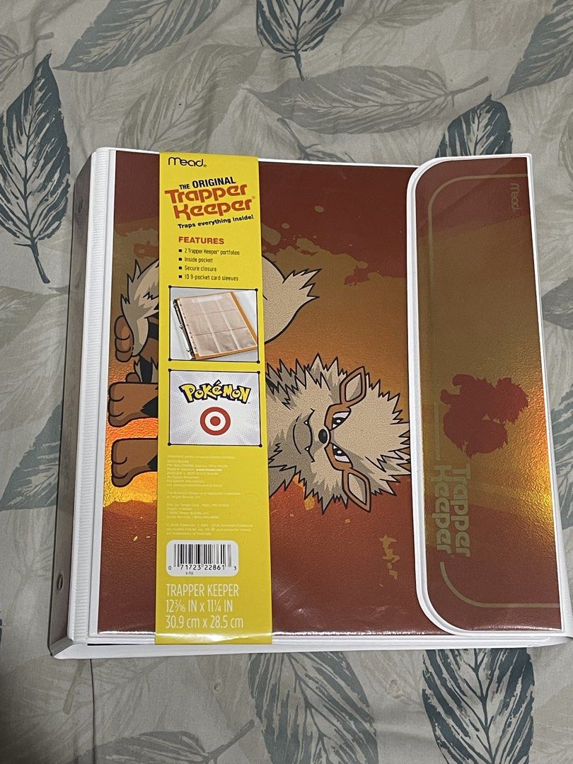 Mead Pokemon Arcanine Target Trapper Keeper Binder (Category: Trading Cards Accessories) located in Manila. Submitted by kryost (Listing ID 1465056592, Image 1). Description: Mead Original Trapper Keeper (Target Exclusive) Arcanine edition - For TCG collectors and enthusiast. Meetups: welcome rotonda, espana Mod: grab, lalamove, lbc, jnt Mop: gcash, maribank, bpi.