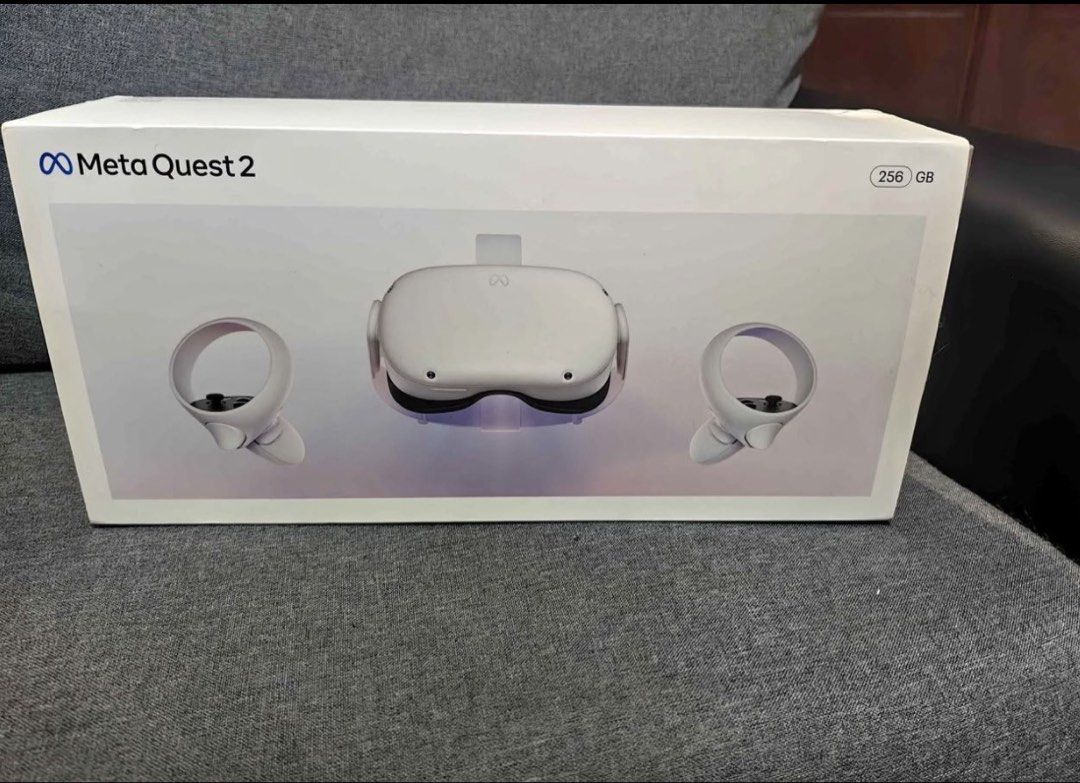 Meta Quest 2 256GB VR Headset (Category: Virtual Reality) located in Pasig City. Submitted by jenncee (Listing ID 1465167984, Image 2). Description: - Model: Meta Quest 2 VR Headset - Storage: 256GB (high capacity for games, apps, and media) - Color: White - Inclusions: Headset, two touch controllers, and original retail box - Condition: rarely used, like new.