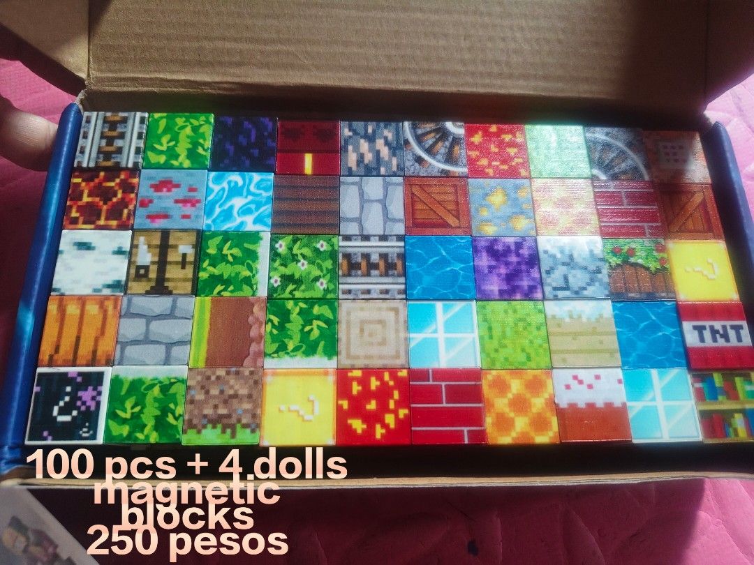 Minecraft magnetic blocks (Category: Educational & Learning Toys) located in Manila. Submitted by prelovedlittles (Listing ID 1464843164, Image 2). Description: 👉 FIXED PRICE, PASS SA TATAWAD! ❌ NO RESERVATION, UNLESS PAID! 📌 Batasan hills qc 📌 Landmark: (Our lady of fatima chapel) 🚘 Lalamove/j&t/pick-up 💸 GCASH PAYMENT ONLY, NO COD! ❌ PAYMENT FIRST FOR LALAMOVE AND J&T! 👉 Sf shouldered by buyer.
