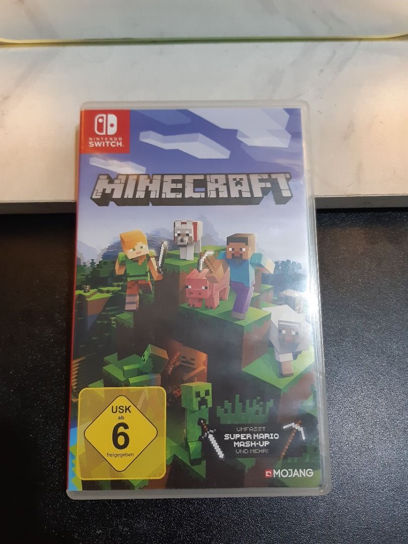 Minecraft Nintendo Switch Game Cartridge with Case, Video Gaming, Video ...
