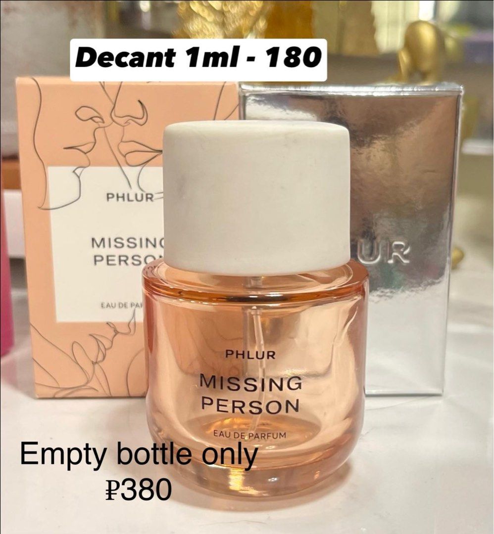 Missing phlur decant (Category: Fragrance & Deodorants) located in Malvar. Submitted by hddecants (Listing ID 1465066906, Image 1). Description: Limited slots.