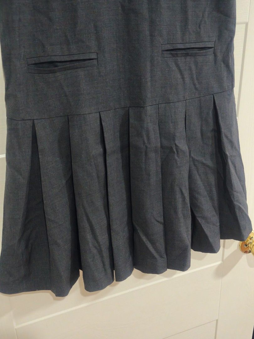 Miumiu Gray Dress (Category: Luxury Apparel) located in Santa Rosa. Submitted by sassycollection. (Listing ID 1465017936, Image 3). Description: Decluttering luxury dressed Gray color Studded in neck collar Skirt style Innerlining inside Can fit to small up to medium.