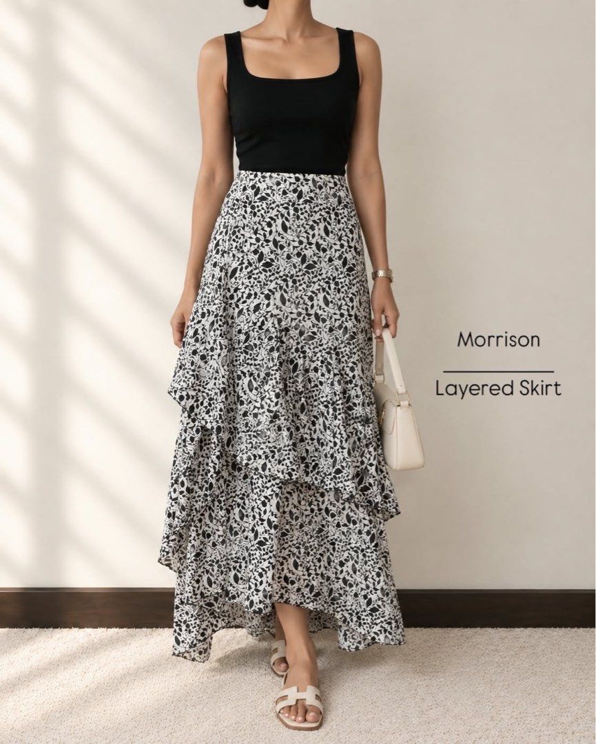 Morrison Linen Cotton Layered Maxi Skirt (Category: Skirts) located in Muntinlupa City. Submitted by bff_findsph (Listing ID 1465092194, Image 1). Description: Price | ₱980 Size 4 | UK 14 | XL Measurements Waist | 34cm Hips | 62cm Length | 38cm Linen Cotton Fabric with Linkng None Stretch Fabric | Waist none Stretch You may check the brand’s website for their current retail pricing. Comment “MINE” to purchase or DM us for inquiries. Visit and fol
