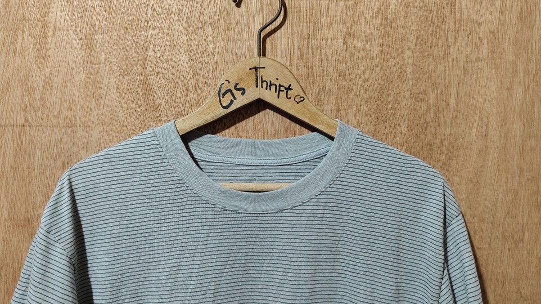 Muji crew neck t shirt (Category: Formal Shirts) located in Mati. Submitted by gsthrift (Listing ID 1465054612, Image 2). Description: XL on tag length 28.5 width 21.5 washed.