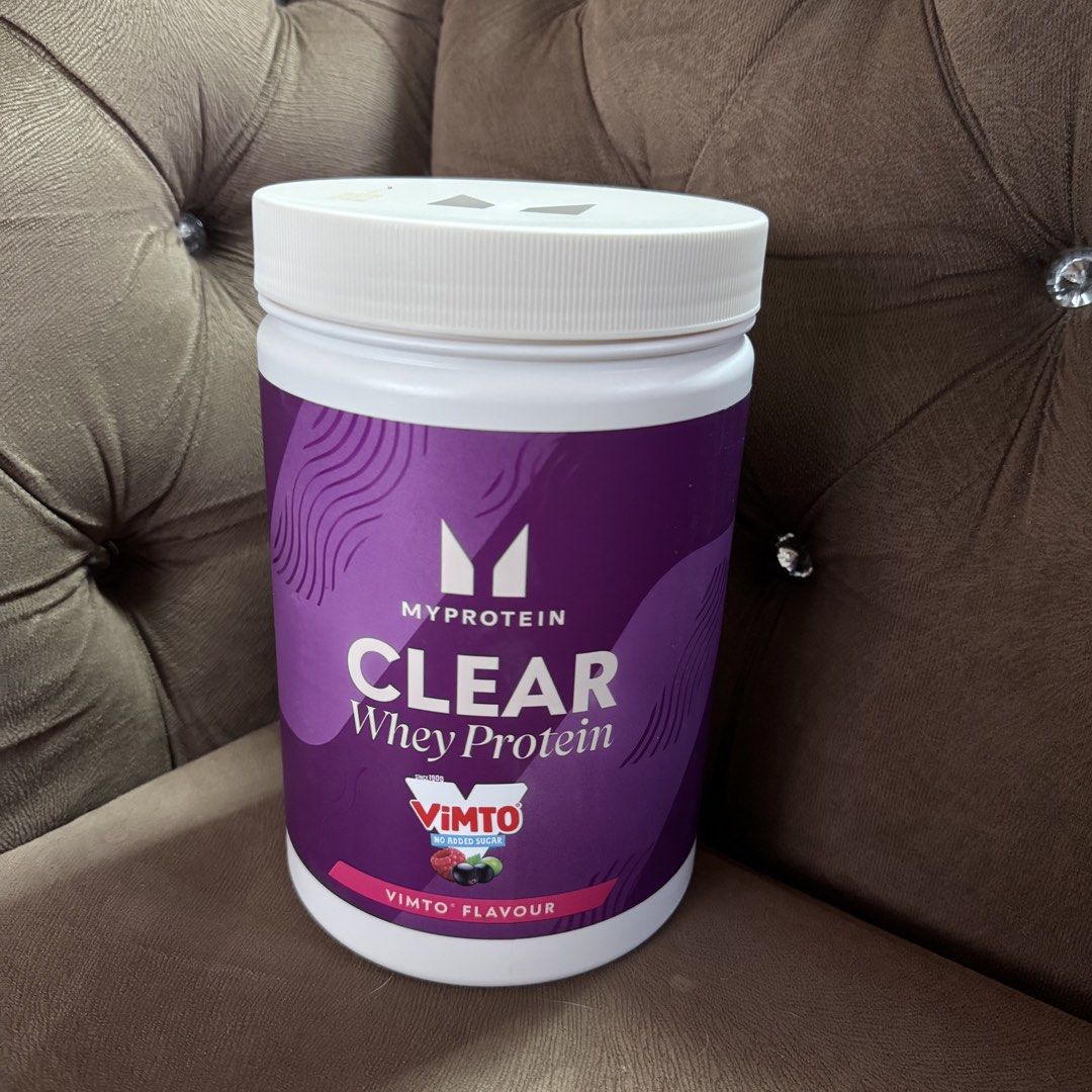 MyProtein Clear Whey Protein 910g (Category: Sports & Fitness Nutrition) located in Vigan. Submitted by chiyannav (Listing ID 1465010072, Image 2). Description: • Bought in UK • Sealed • Authentic 💯 • shipped thru JRS Courier Location: Vigan City.