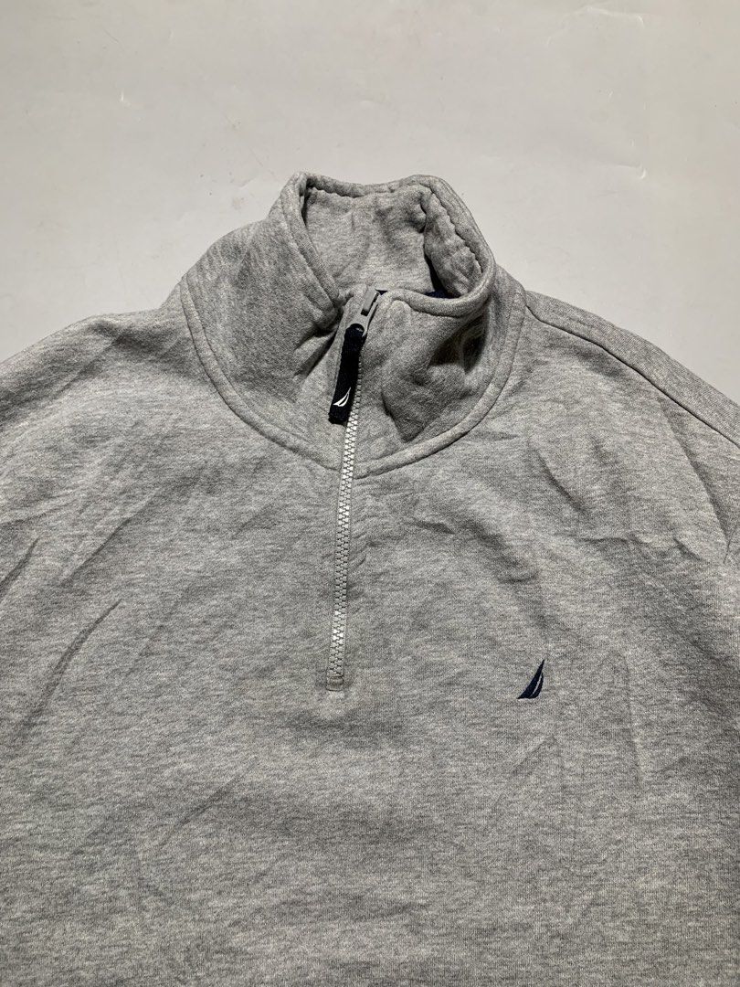 NAUTICA HEAVY QUARTERZIP GREY (Category: Coats, Jackets and Outerwear) located in Taguig. Submitted by thehookv1 (Listing ID 1464984005, Image 2). Description: NAUTICA HEAVY COTTON QUARTER ZIP GREY SIZE LARGE 23x27 pit to pit | shoulder to hem EXCELLENT CONDITION AUTHENTIC TAGUIG DM ME .