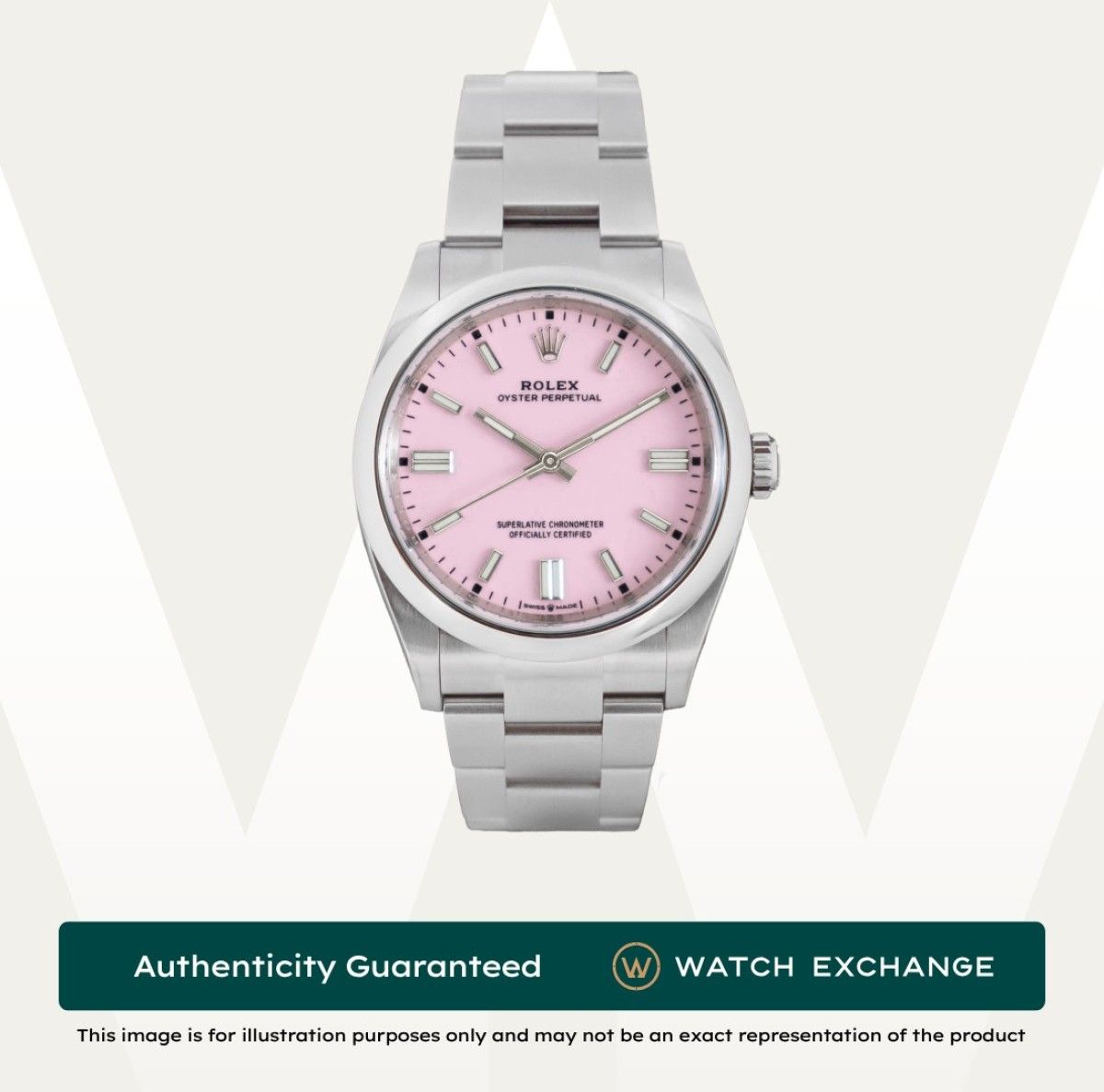 [New] Rolex Oyster Perpetual Oyster 126000 OP Candy Pink Dial Z28653 May 2026 (Category: Watches) located in Singapore. Submitted by watchexchange.sg (Listing ID 1461685929, Image 1). Description: [New] Rolex Oyster Perpetual Oyster 126000 OP Candy Pink Dial Z28653 May 2026 Price: $14,500 Brand: Rolex Model: 126000 Condition: New Dial: Candy Pink Case Diameter: 36mm Material: Stainless Steel Original Box: Yes Original Cert/Papers: Yes Dated: May 