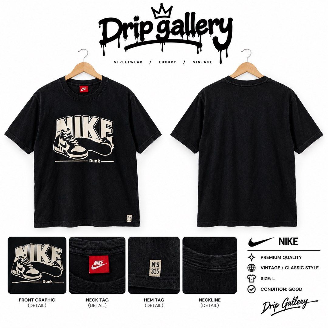Nike Dunk Graphic Tee – Black (Category: Activewear) located in Cabadbaran. Submitted by drip_gallery (Listing ID 1465048982, Image 1). Description: .