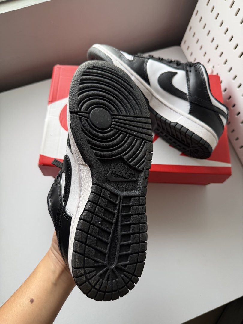Nike Dunk Low Panda Black White (Category: Sneakers) located in Baliuag. Submitted by jhuzette (Listing ID 1465062775, Image 2). Description: - Brand: Nike Dunk Low (Panda - Black/White) - GOOD AS NEW (3 BESES LANG NAGAMIT - SIZE: WOMENS 7.5 - Style: Low-top silhouette with clean leather overlays - Colors: White base with black swoosh, laces, and sole - Inclusion: Original Nike shoebox included - Condition: Brand new / fresh in box - Versatility: