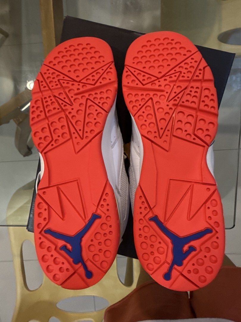Nike Jordans 7Y (Category: Babies & Kids Fashion) located in Quezon City. Submitted by martinafernandez (Listing ID 1465044491, Image 3). Description: Brand new, bought Sept 2026 Lp posted Rfs: too big for my son Can fit size 7-8 US women Authentic.