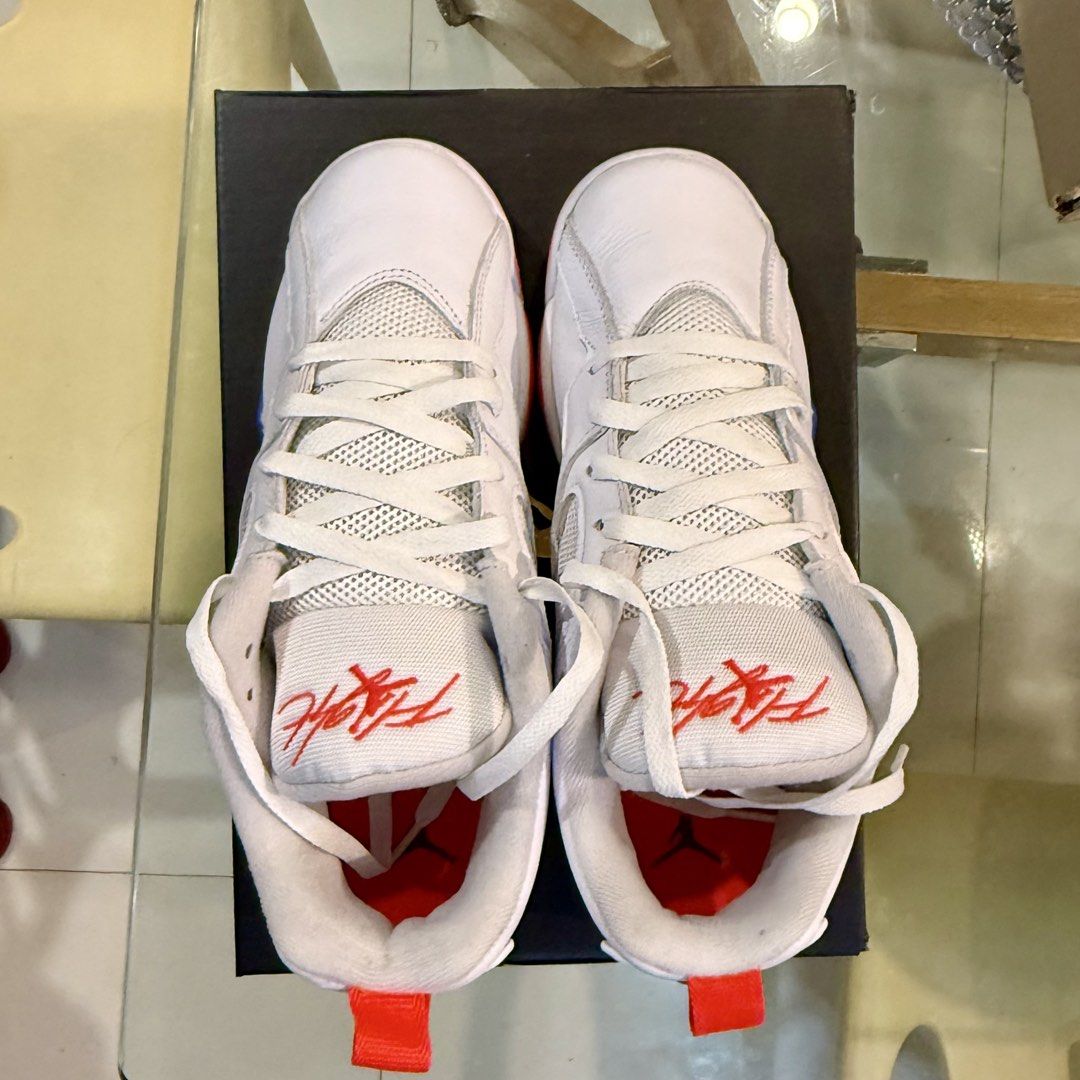 Nike Jordans 7Y (Category: Babies & Kids Fashion) located in Quezon City. Submitted by martinafernandez (Listing ID 1465044491, Image 1). Description: Brand new, bought Sept 2026 Lp posted Rfs: too big for my son Can fit size 7-8 US women Authentic.