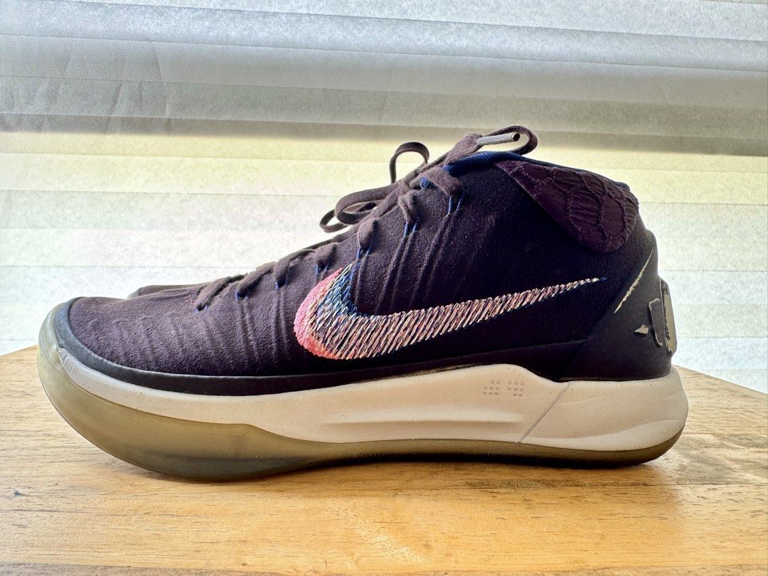 Nike Kobe A.D. Mid “Port Wine” (Category: Sneakers) located in Quezon City. Submitted by leone.trading (Listing ID 1465002989, Image 1). Description: Nike Kobe A.D. Mid “Port Wine” Size: US 7 Mens / US 8.5 Womens No box RFS: Downsizing collection Additional details: Pristine upper, no heel drags, intact midsole, no separation, a little dusty due to passage of time, pwede pa ipang-laro..