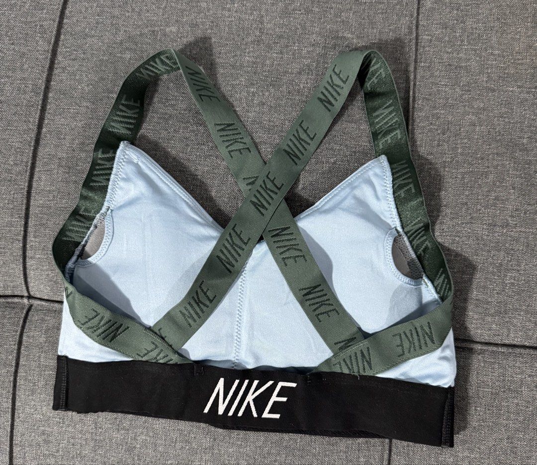 NIKE Light Blue Cross-Strap Bra Top size small (Category: Activewear) located in General Santos City (Dadiangas). Submitted by curatedstuffs101 (Listing ID 1465056637, Image 2). Description: Like new No flaws Color rate:10/10 Size:small on tag Low ballers will not be entertained .