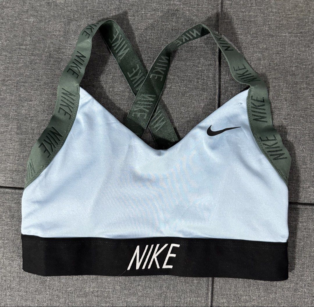 NIKE Light Blue Cross-Strap Bra Top size small (Category: Activewear) located in General Santos City (Dadiangas). Submitted by curatedstuffs101 (Listing ID 1465056637, Image 1). Description: Like new No flaws Color rate:10/10 Size:small on tag Low ballers will not be entertained .